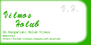 vilmos holub business card